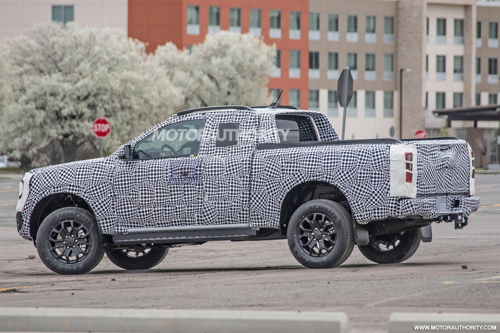 2023 Ford Ranger spy shots Single and Super Cab join the party