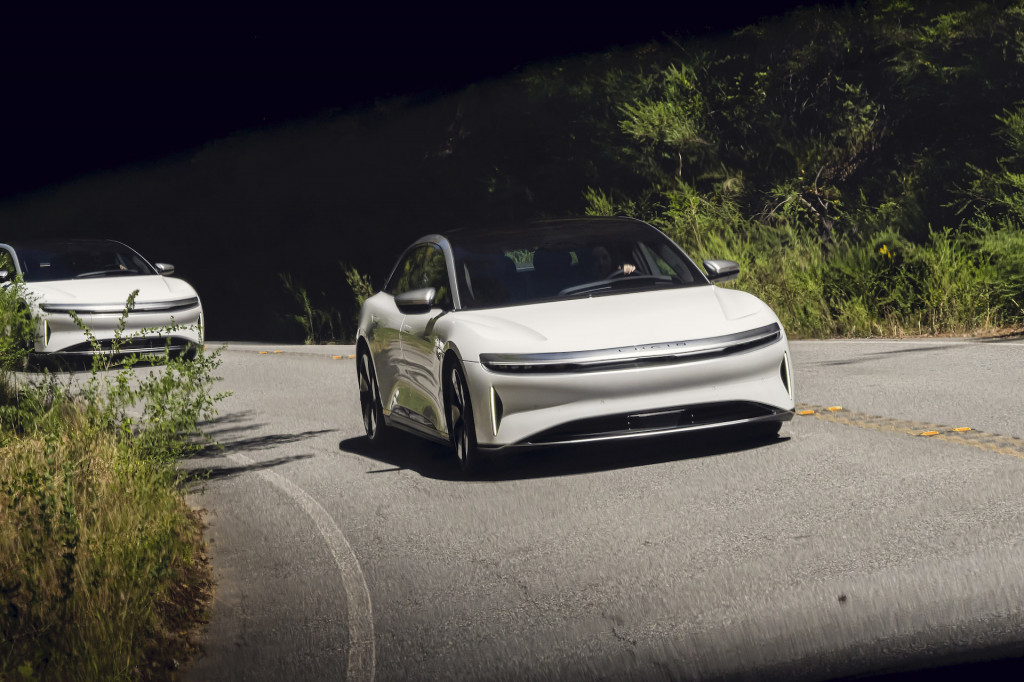 The Lucid Air Grand Touring Performance makes 1,050 hp and can hit 60 mph in just 2.6 seconds.