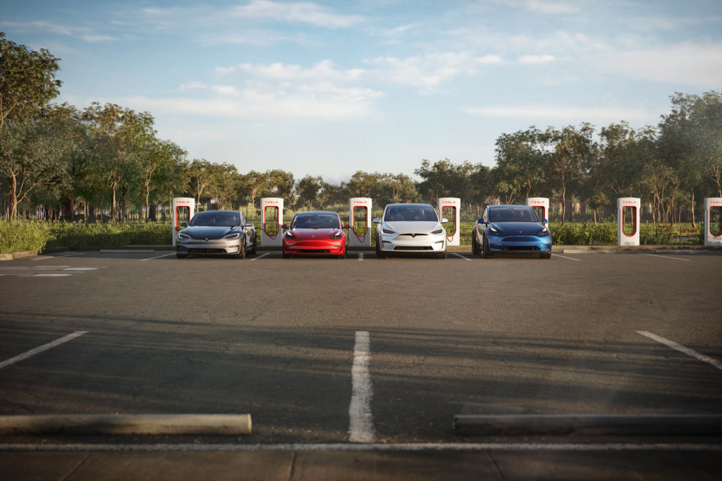 2022 Tesla lineup  (Courtesy of Tesla, Inc.)