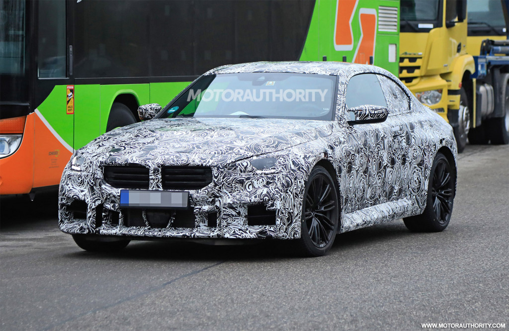 Špionážne zábery BMW M2 z roku 2023 – Fotografický kredit: S. Baldauf/SB-Medien