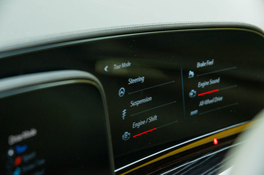 There doesn't seem to be a Goldilocks setting for the transmission in the 2023 Cadillac Escalade-V.