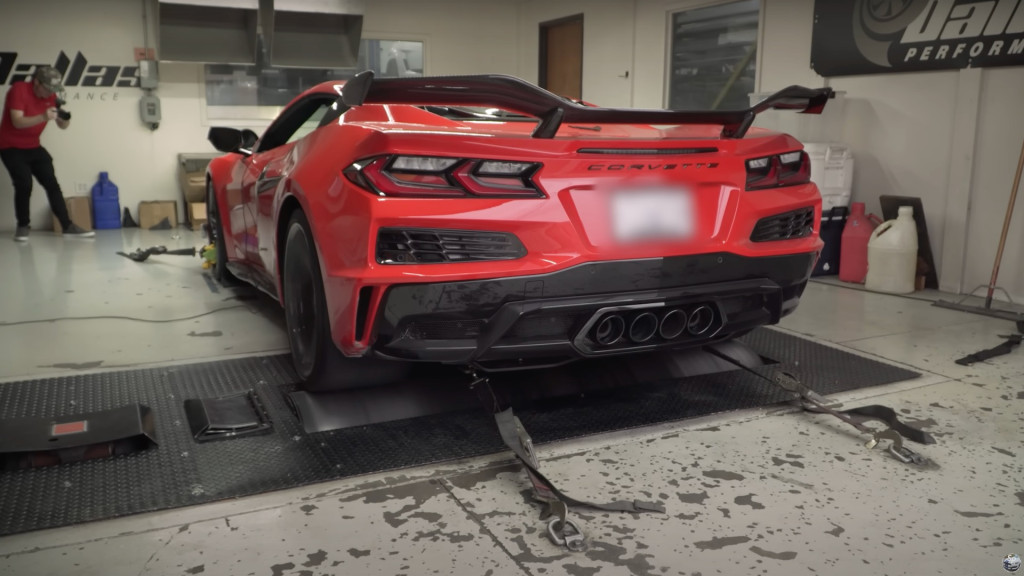 2023 シボレー コルベット Z06 dyno run (YouTube の Speed Phenom 経由)