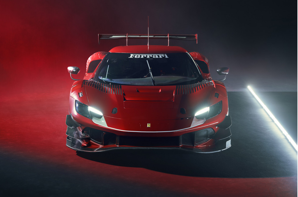 Ferrari 296 GT3 race car in 2023