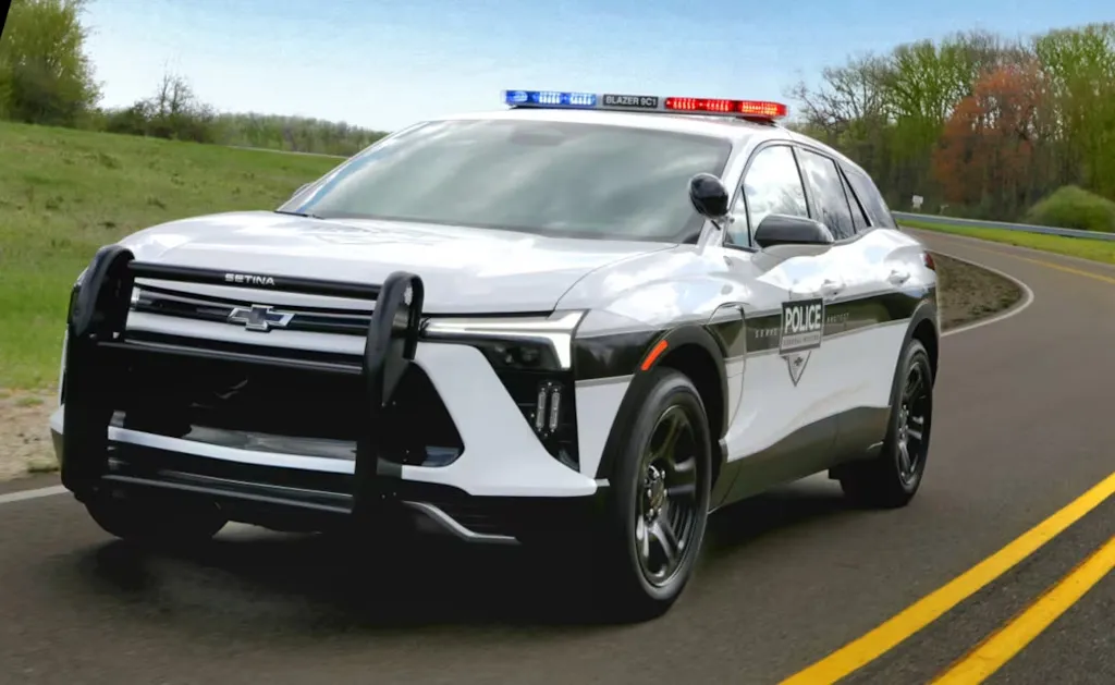 Chevy Blazer EV PPV police car ready to hit the streets