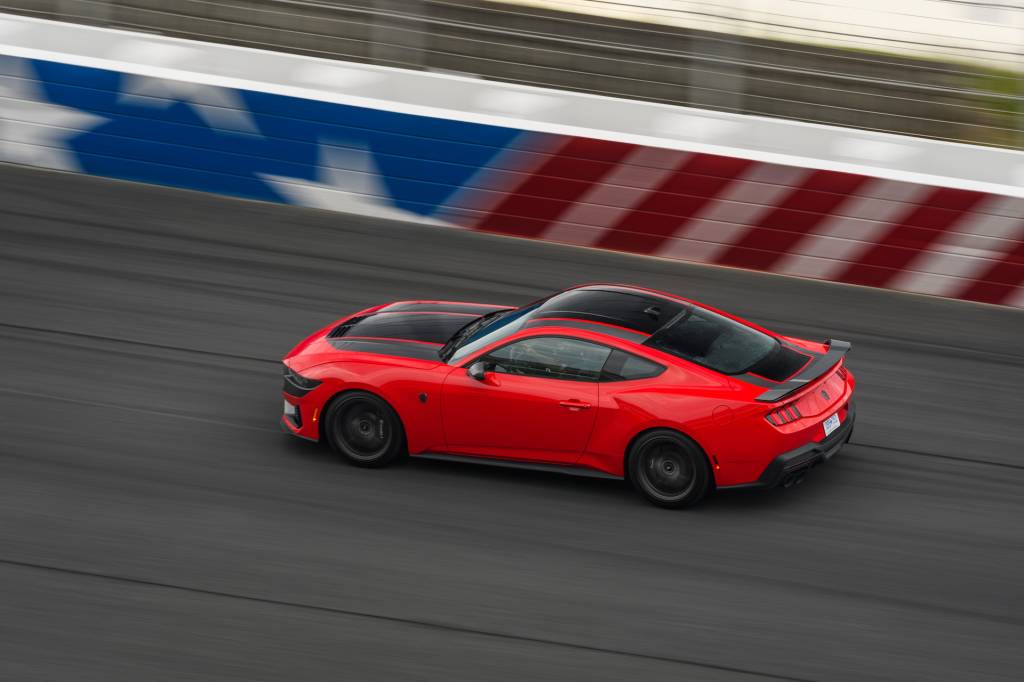 2024 Ford Mustang Dark Horse at Charlotte Motor Speedway, July 2023