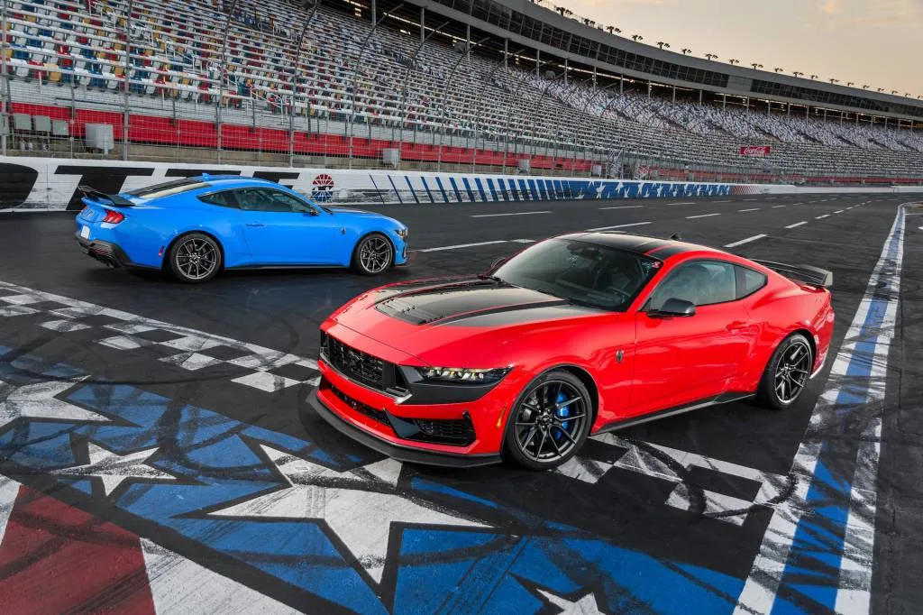 2024 Ford Mustang Dark Horse at Charlotte Motor Speedway, July 2023
