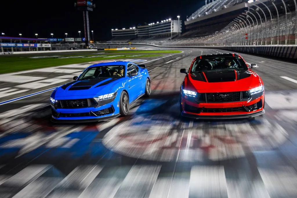 2024 Ford Mustang Dark Horse at Charlotte Motor Speedway, July 2023