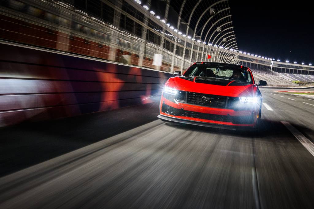 2024 Ford Mustang Dark Horse at Charlotte Motor Speedway, July 2023