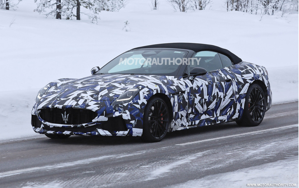 Maserati GranCabrio 2024 Spy Shot - Crédit photo : Baldauf