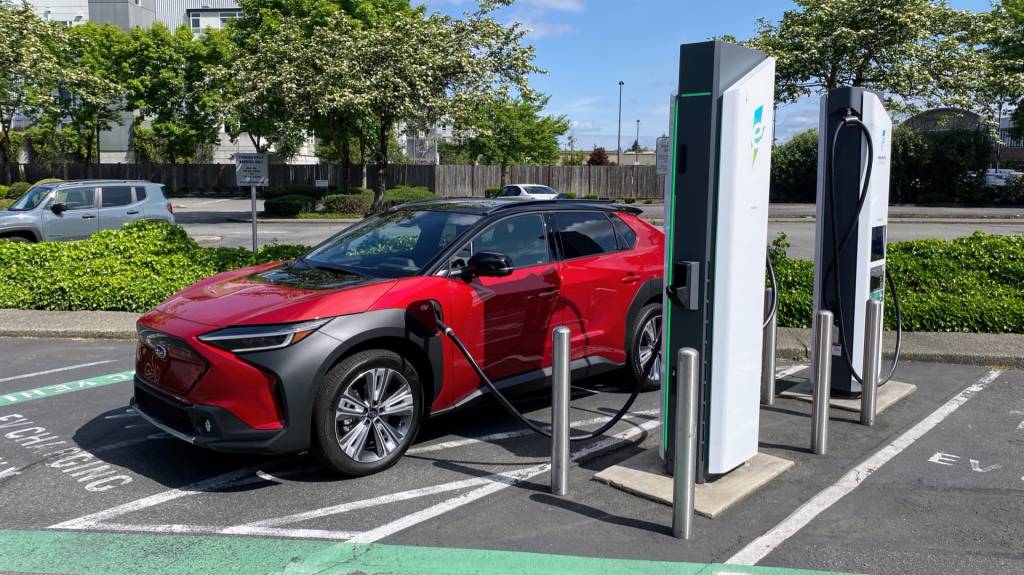 2024 Subaru Solterra at Electrify America