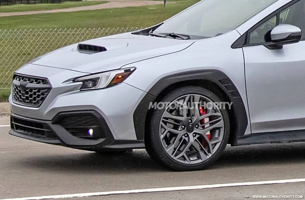 2024 Subaru WRX hotter variant spy shots - Photo credit: Baldauf