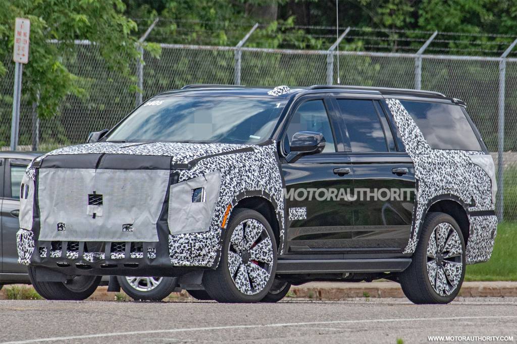 2025 Cadillac Escalade-V ESV spy shots - Photo credit: Baldauf