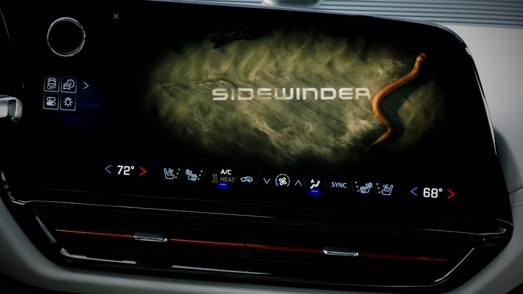 2025 Chevrolet Silverado EV Sidewinder mode