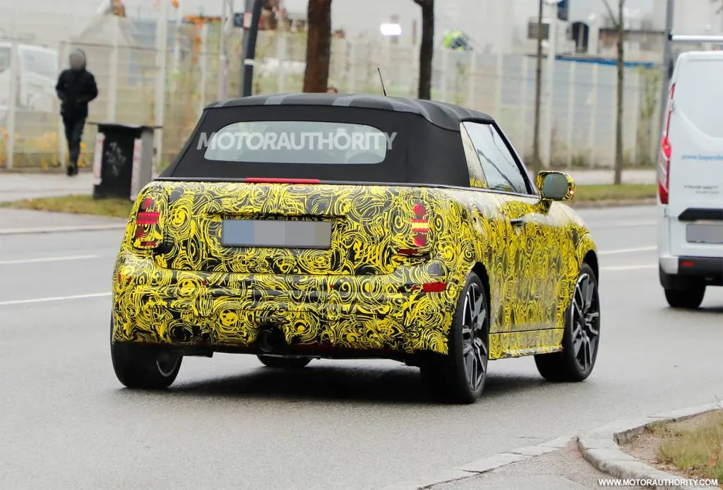 2025 Mini John Cooper Works Convertible spied - Electric Cars Top News