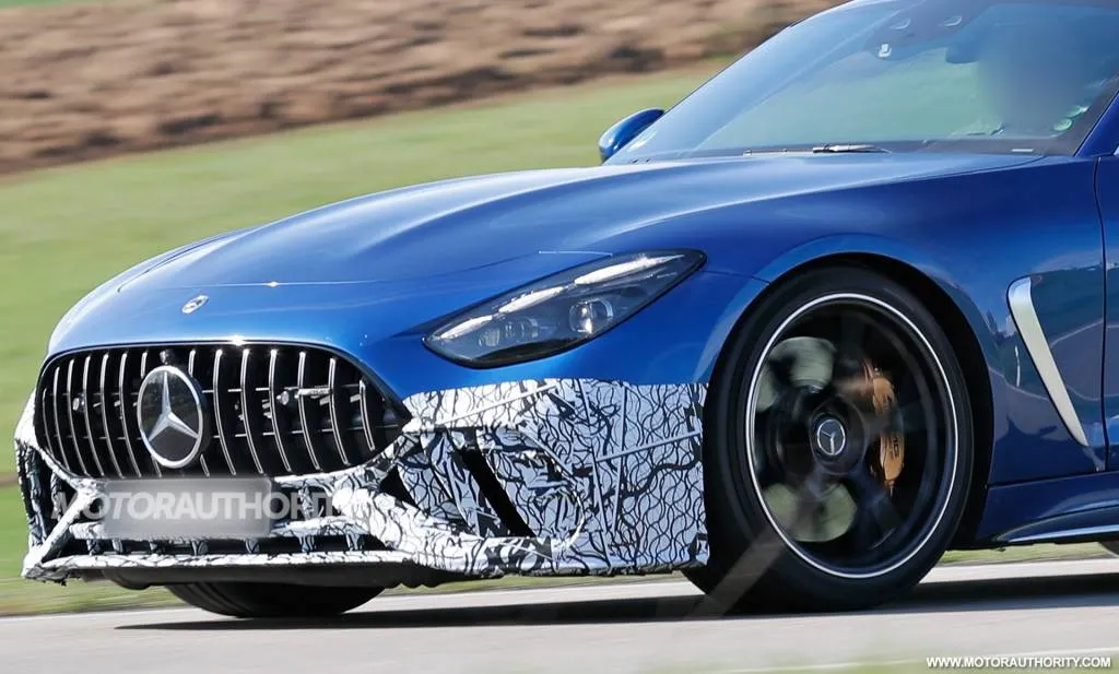 2026 Mercedes-Benz AMG GT 63 S Coupe spy shots - Photo credit: Baldauf