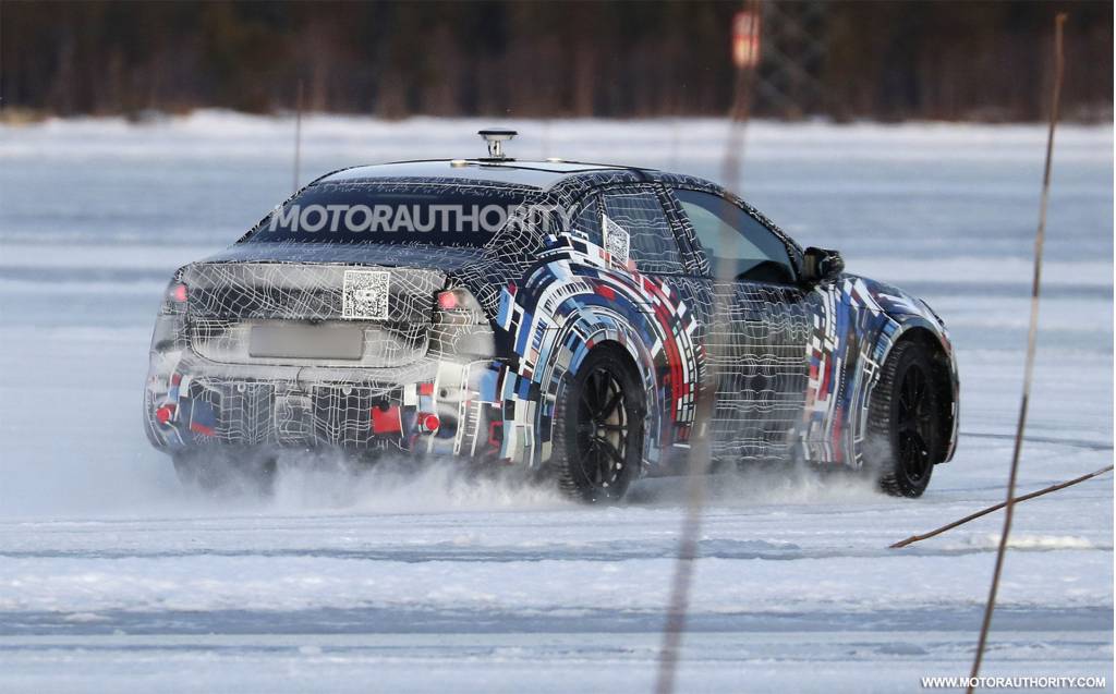 2028 BMW M3 EV spy shots - Photo via Baldauf