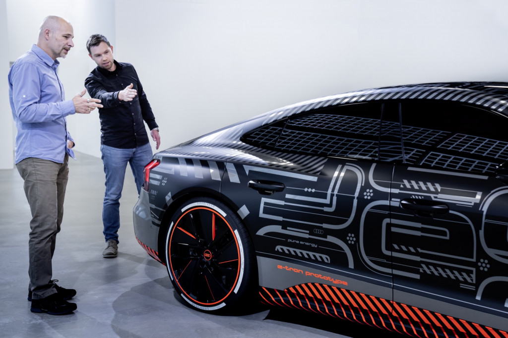 Acoustic engineers and Audi E-Tron GT prototype