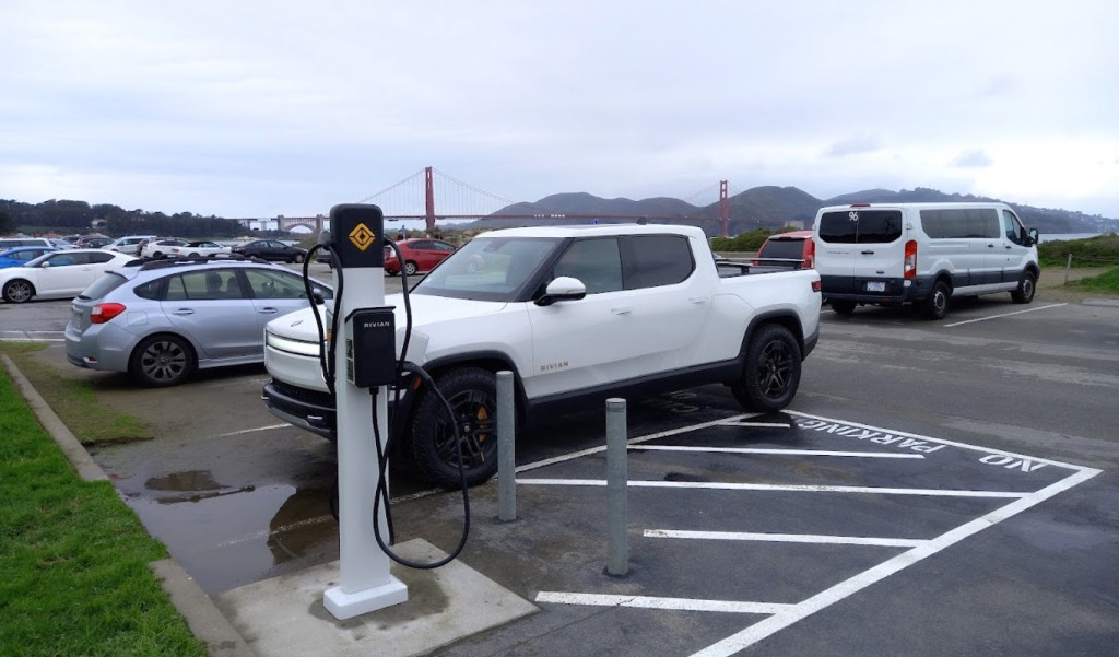 Adopt a Charger/Rivian destination charger - Crissy Field, Golden Gate National Recreation Area