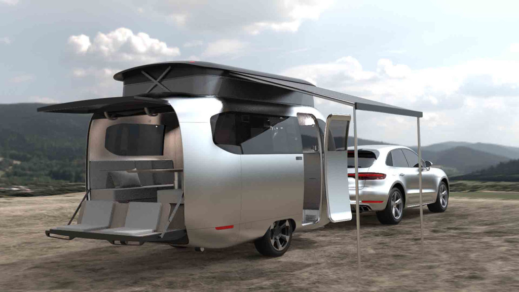 Reboque de viagem Airstream Studio FA Porsche Concept