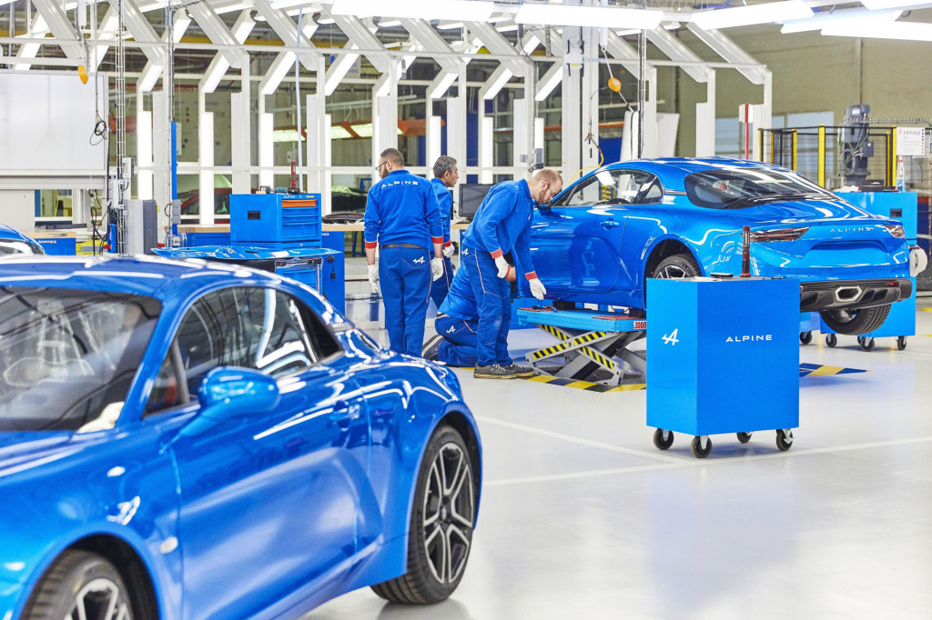 Alpine A110 production in Dieppe, France