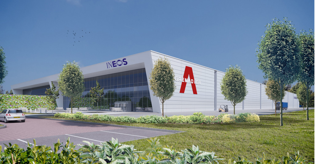 Artist's impression of Ineos Grenadier plant to be constructed in Bridgend, Wales