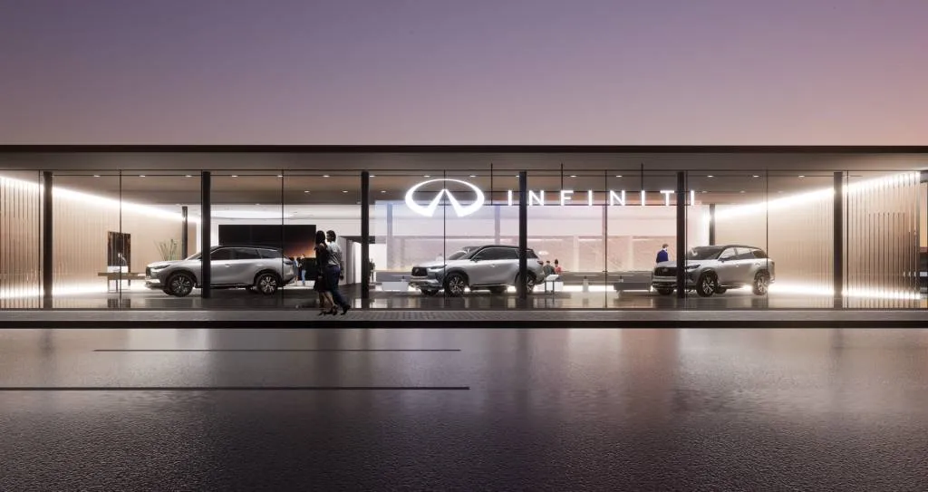 Artist's impression of new Infiniti store design