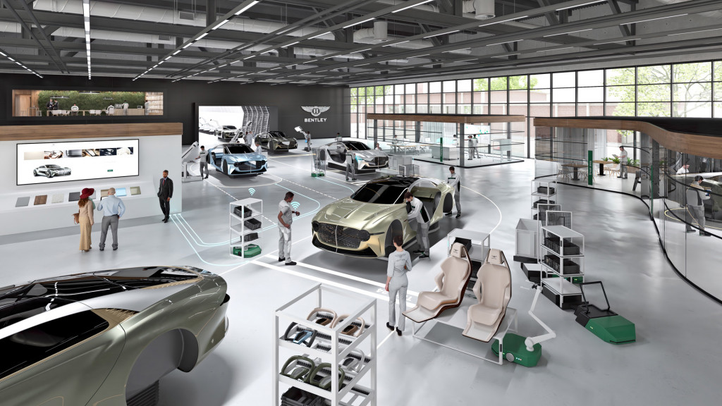 Artist's impression of upgraded Bentley plant in Crewe, U.K.
