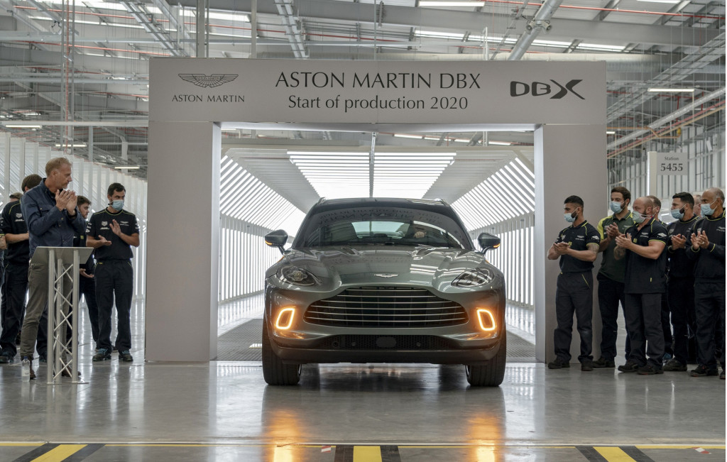 Aston Martin DBX production in St Athan, United Kingdom