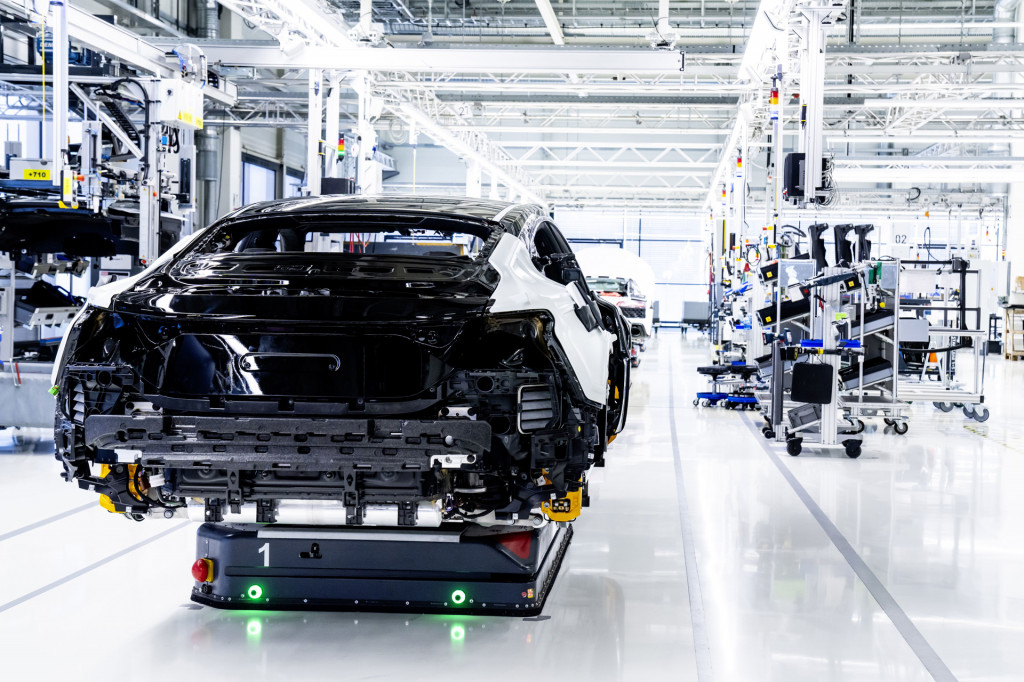 Audi E-Tron GT production at Böllinger Höfe plant in Neckarsulm, Germany