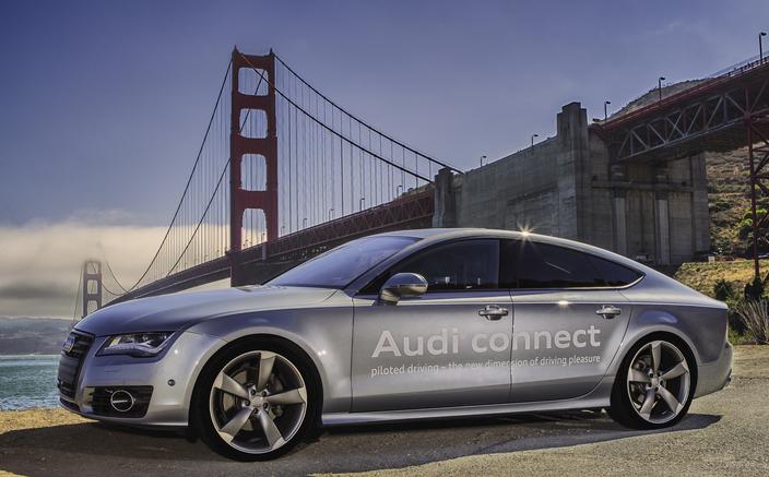 Audi Piloted driving: A7 Traffic Jam Pilot prototype in California