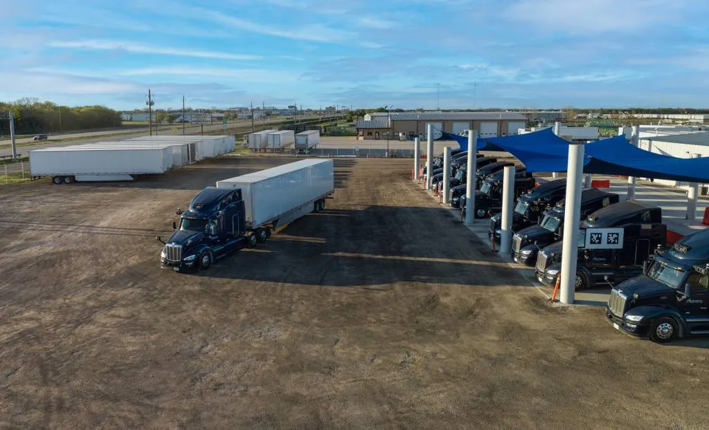 Aurora self-driving truck terminal