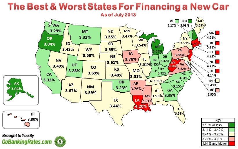 Michigan Offers Cheapest Auto Loans, Rhode Island Is Most Expensive:  lead image