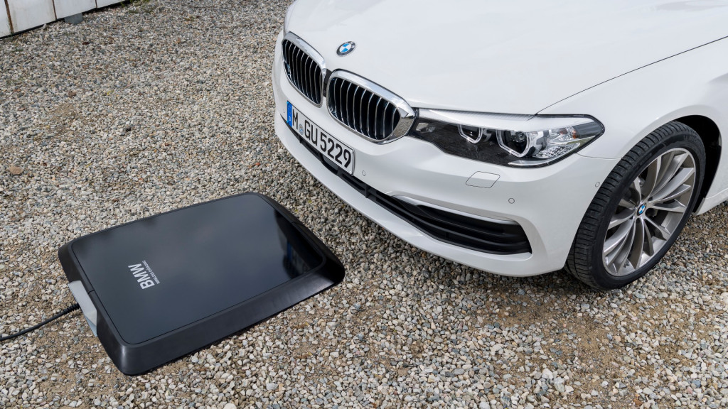 BMW 5-Series plug-in hybrid wireless charging system