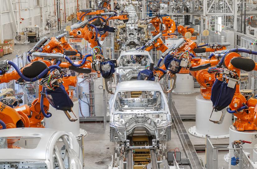 BMW vehicles in production at the Spartanburg, South Carolina plant