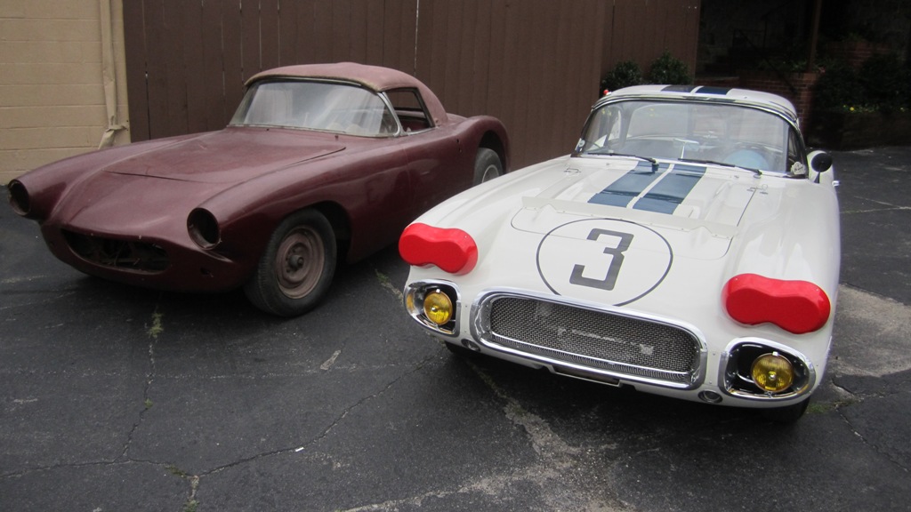 #1 and #3 Briggs Cunningham 1960 Chevrolet Corvette