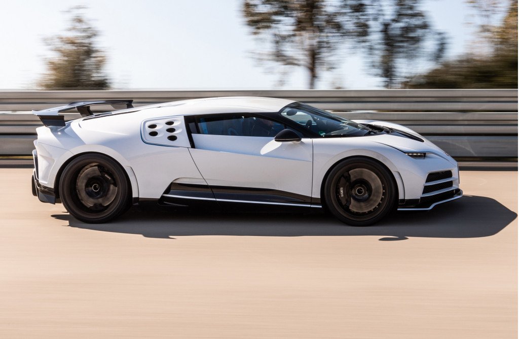 Bugatti Centodieci high-speed testing