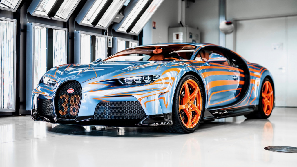 Bugatti Chiron Super Sport Vagues de Lumière paintwork