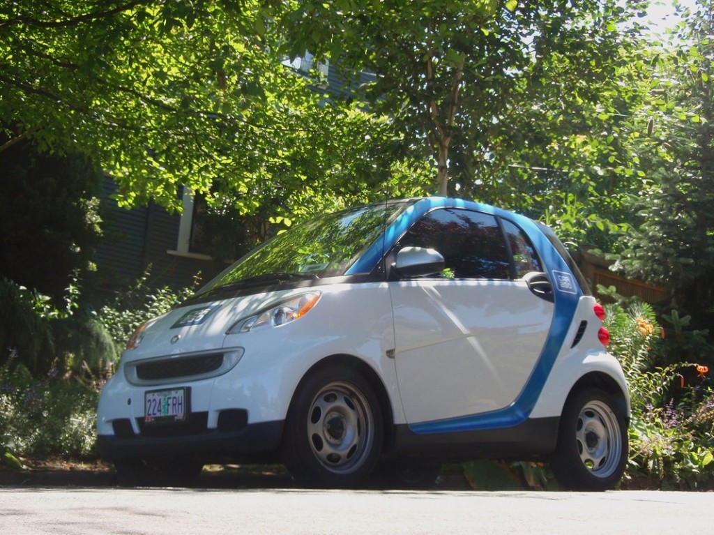 Car2Go Smart forto, i Portland