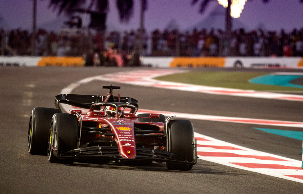 Charles Leclerc at Formula One Abu Dhabi 2022