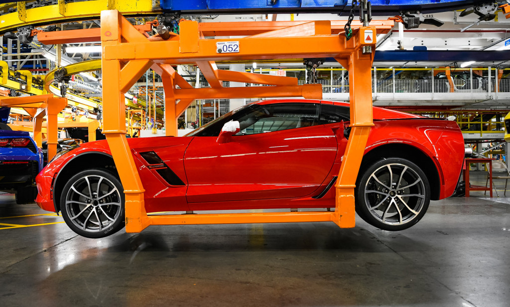 Chevrolet Corvette production at Bowling Green Assembly plant