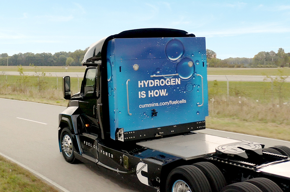 Could fuel-cell conversions help clean up long-haul diesel trucking?