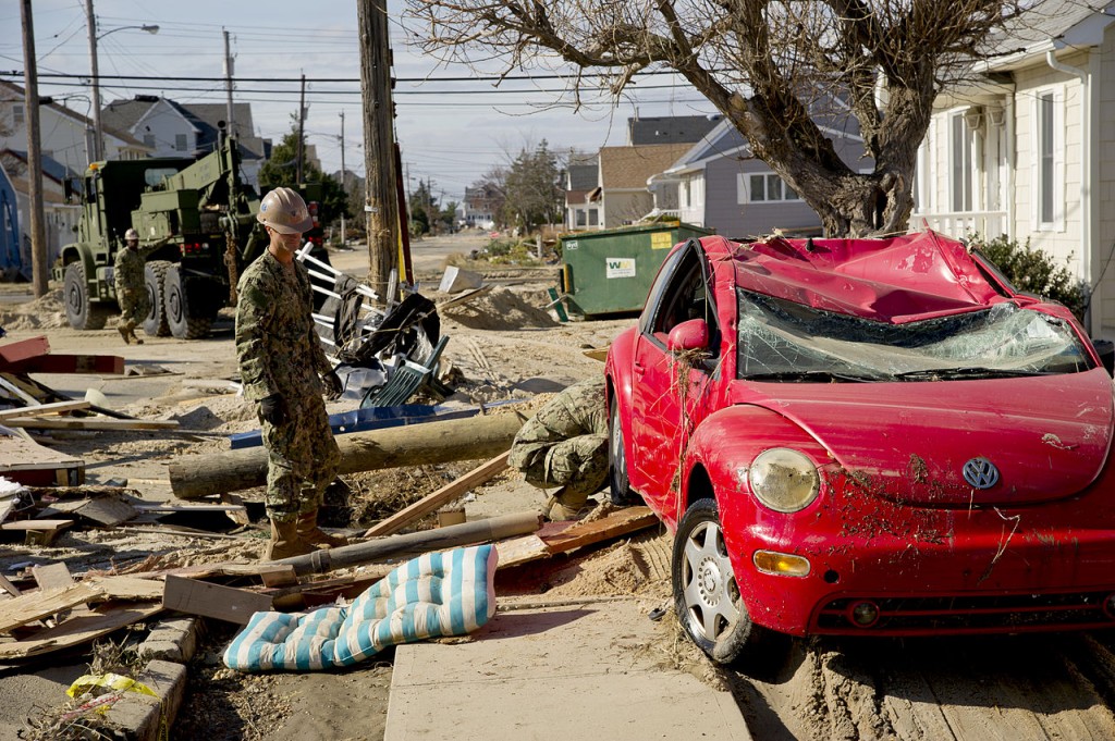 Destruction in the wake of Hurricane Sandy (via Wikimedia)