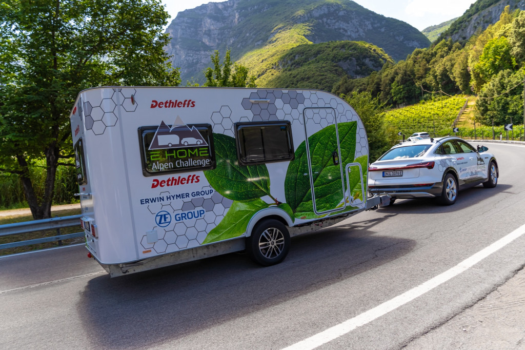 Dethleffs E.Home Caravan electric camping trailer prototype