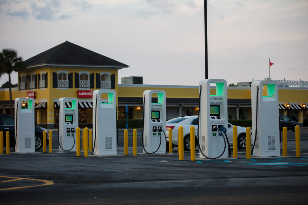 Electrify America DC fast chargers in Gulfport, Mississippi