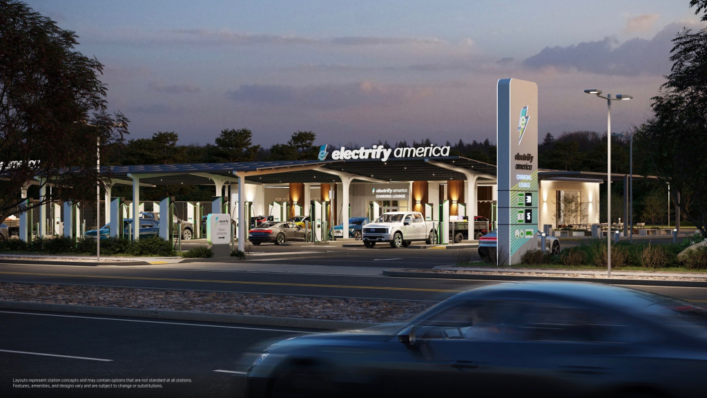 Electrify America upscale charging concepts