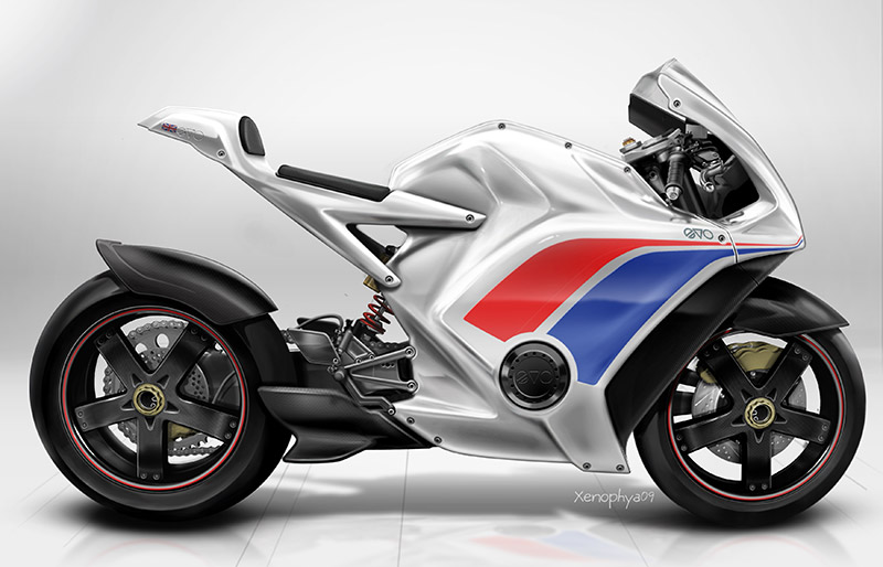 EV-o RR electric motorcycle by Evo Designs