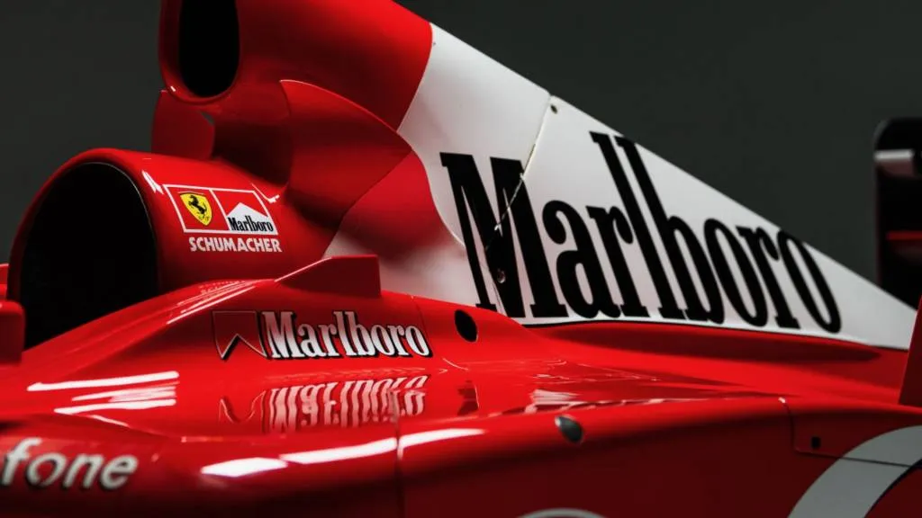 Ferrari F2001b bestuurd door Michael Schumacher (foto via RM Sotheby's)