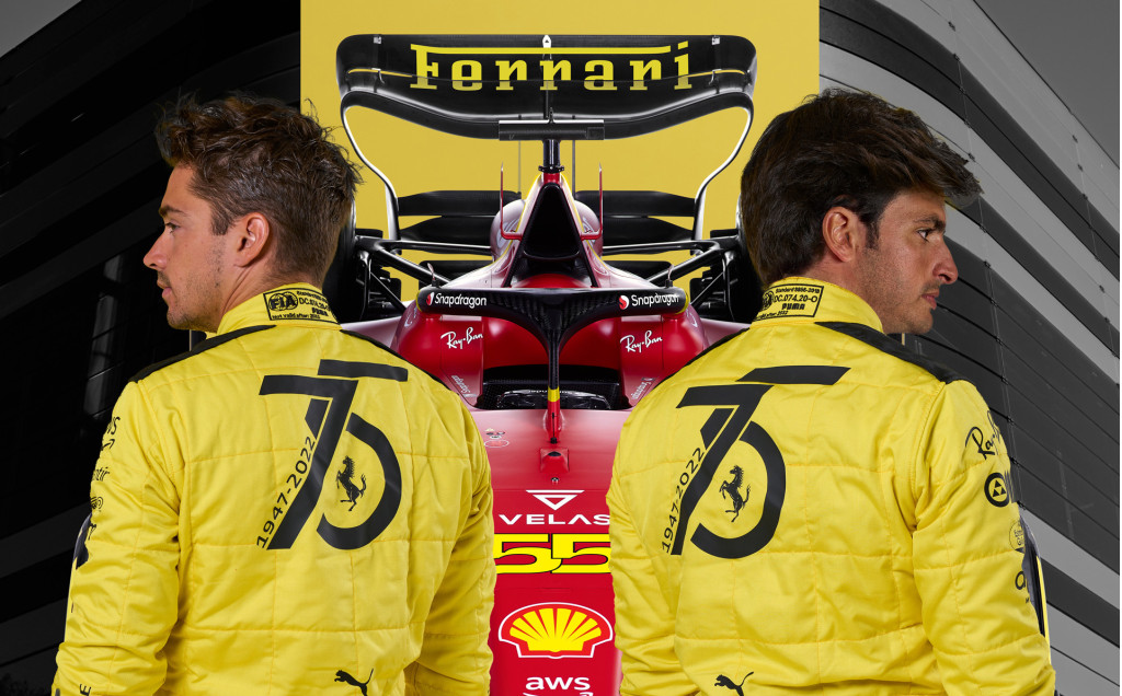 Ferrari Formula 1 Team Uses Yellow accents for the 2022 Italian Grand Prix