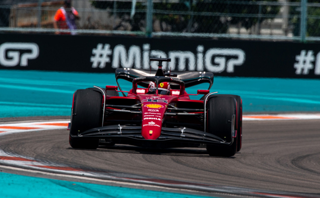 Ferrari's Charles Leclerc at the Formula 1 Miami Grand Prix 2022