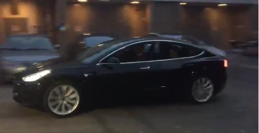 Musk Shows Tesla Model Y Teaser Confirms Model 3 Deliveries Next Month